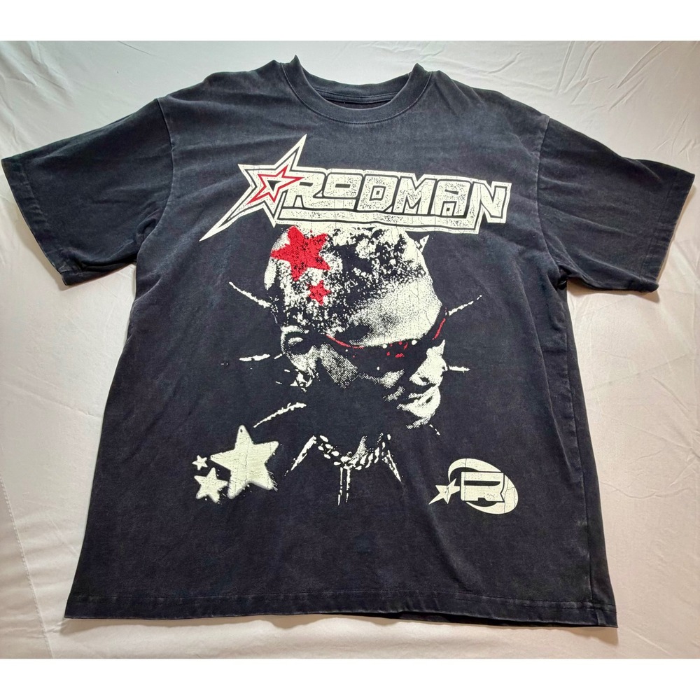 Dennis Rodman‎  Graphic T-Shirt Mens Medium Faded 90's aesthetic